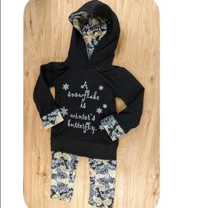 A Snowflake is Winter’s Butterfly hoodie outfit